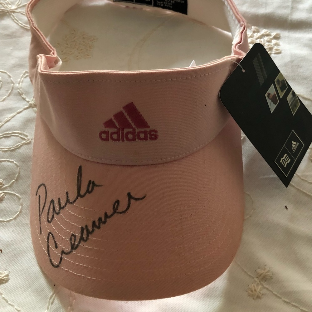 Autographed Paula  Creamer Adidas golf visor